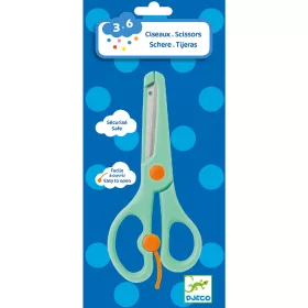 Djeco Kreatív eszközök - Olló - Scissors, 3–5 év, Többszínű
