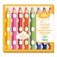 Djeco Színesceruza készlet piciknek - 8 szín - 8 colouring pencils for little ones, 3–5 év, Többszínű