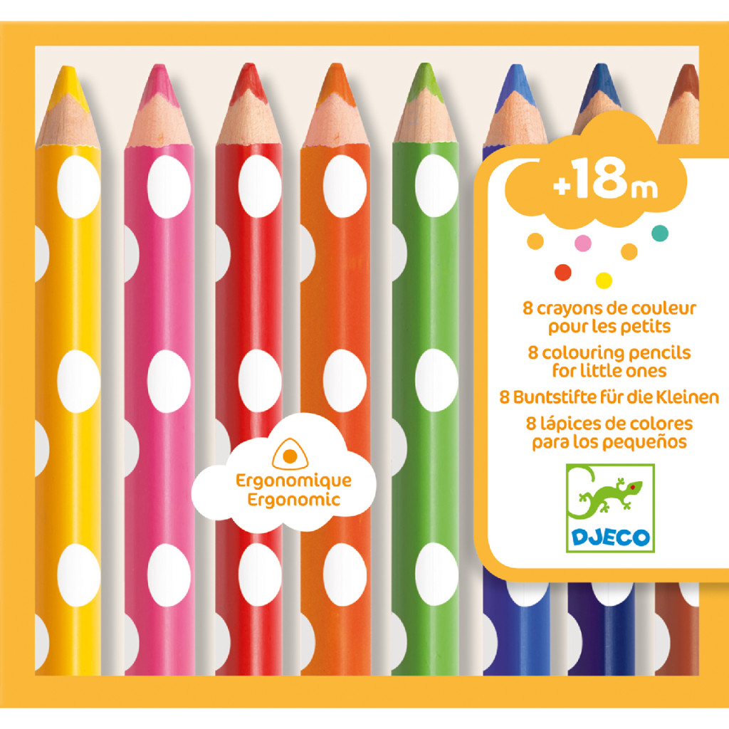 Színesceruza készlet piciknek - 8 szín - 8 colouring pencils for little ones – alternatív kép 1