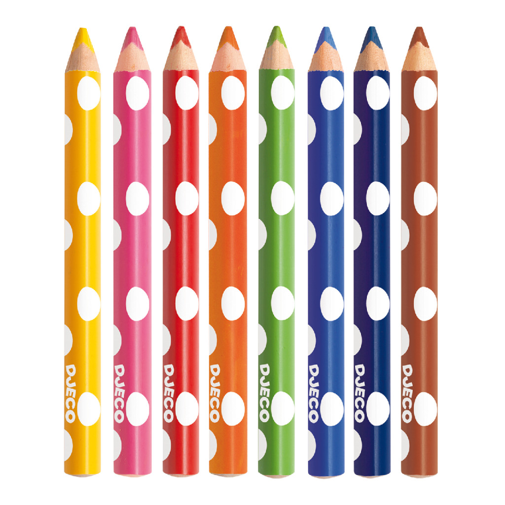 Színesceruza készlet piciknek - 8 szín - 8 colouring pencils for little ones – alternatív kép 2