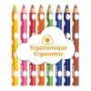 Djeco Színesceruza készlet piciknek - 8 szín - 8 colouring pencils for little ones, 3–5 év, Többszínű