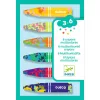 Djeco Viaszkréta készlet - 6 kréta kölönböző színekből összeállítva - 6 multicoloured crayons, 3–5 év, Piros