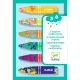 Djeco Viaszkréta készlet - 6 kréta kölönböző színekből összeállítva - 6 multicoloured crayons, 3–5 év, Piros