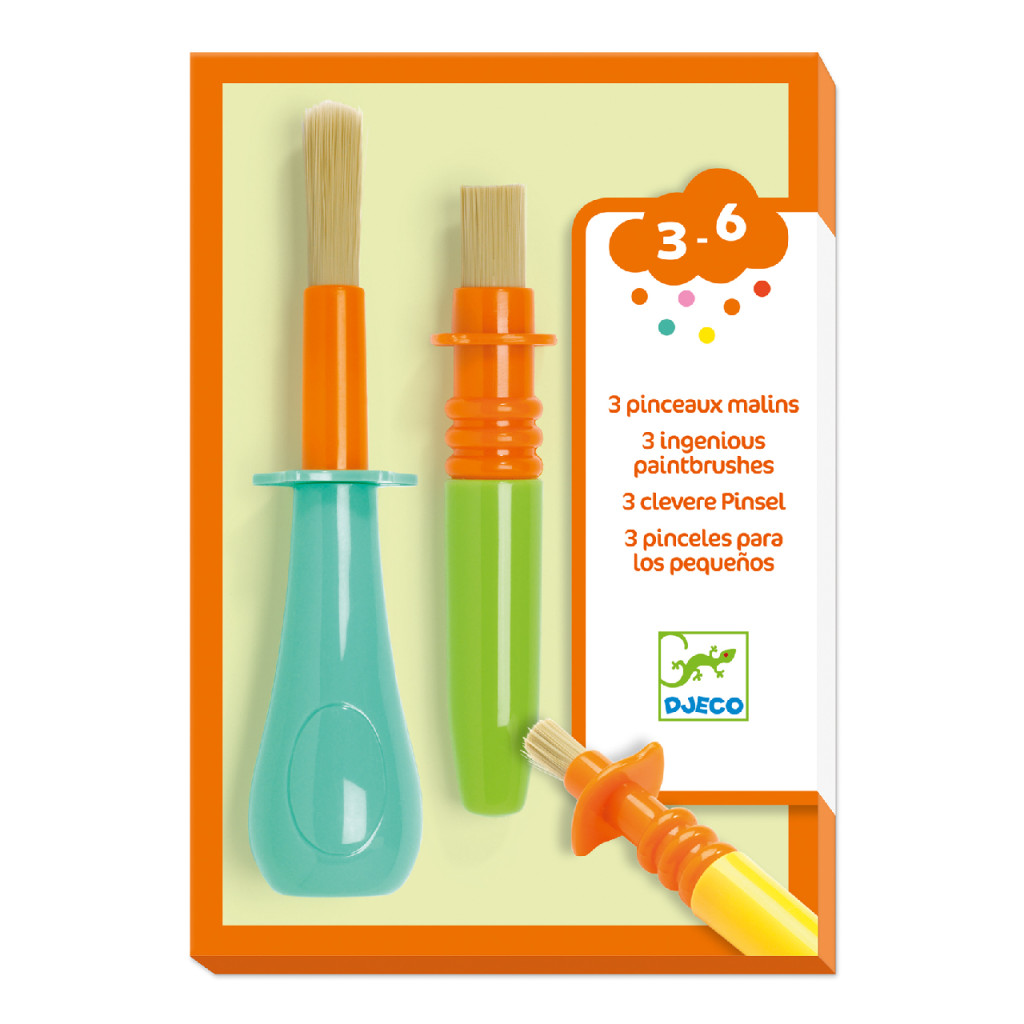 Marok Marok ecset készlet - 3 féle ügyes ecset gyerekeknek - 3 ingenious paintbrushes, fő nézet