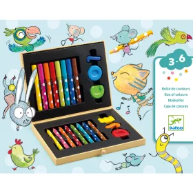 Djeco Kicsik színes készlete - Box of colours for toddlers, 3–5 év, Többszínű