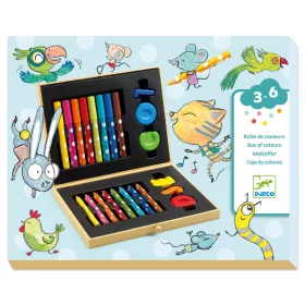 Djeco Kicsik színes készlete - Box of colours for toddlers, 3–5 év, Többszínű