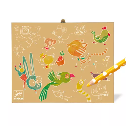 Djeco Kicsik színes készlete - Box of colours for toddlers, 3–5 év, Többszínű