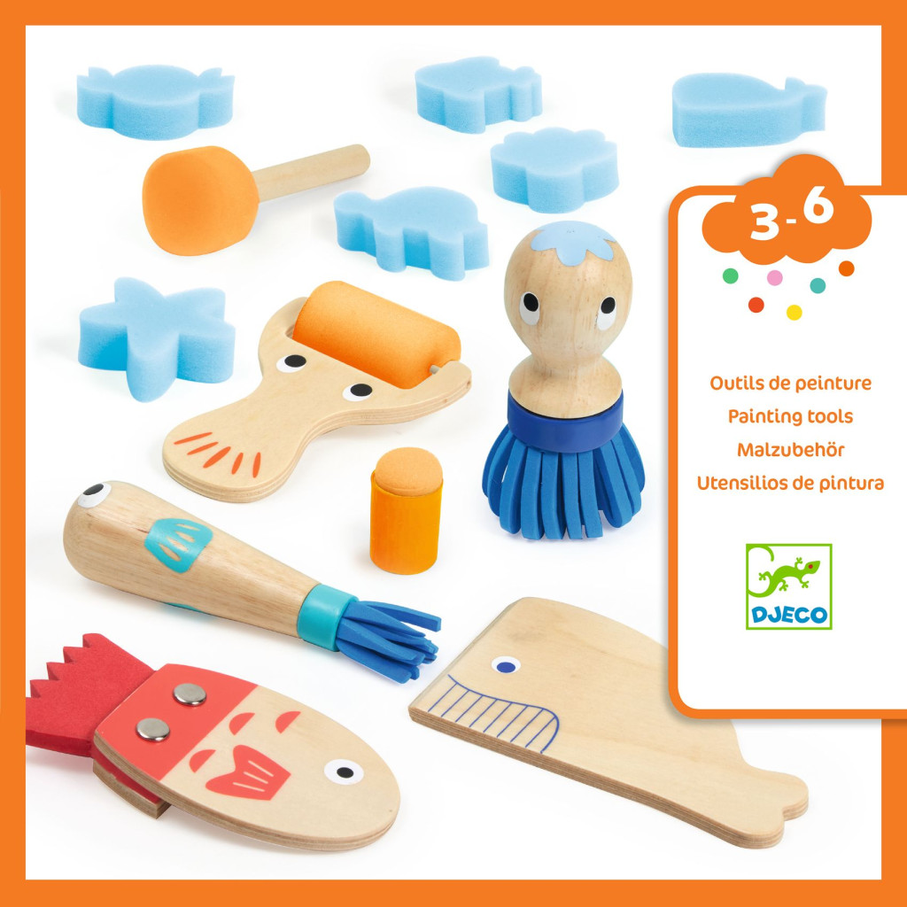 Festőműhely - Különleges festőeszközök kicsiknek - Unique tools for painting – alternatív kép 1