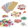 Djeco Kollázs műhely - Kreatív alkatrészek nagy készlete - Creativity kit, 3–5 év, Többszínű
