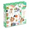 Djeco Kreatív készlet - Vadon élő állatok - Jungle Animal Creation Box, 3–5 év, Többszínű