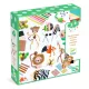 Djeco Kreatív készlet - Vadon élő állatok - Jungle Animal Creation Box, 3–5 év, Többszínű