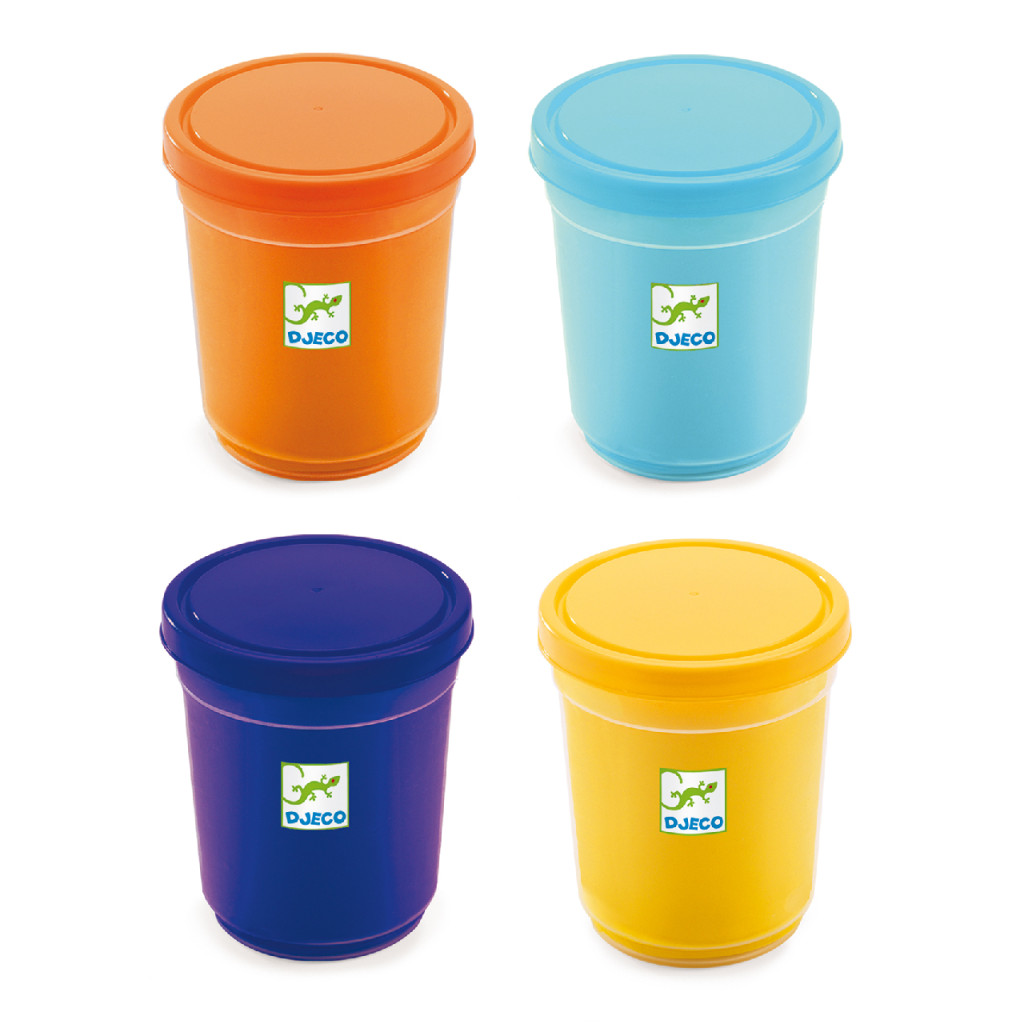 Gyurma - Pillegyurma 4 színben - 4 tubs of play dough, Plain flour – alternatív kép 2