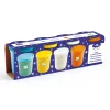 Djeco Gyurma - Pillegyurma, 4 csillámos szín - 4 pots of glittery play dough, 3–5 év, Többszínű