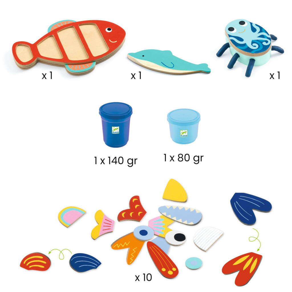 Gyurmaformázó készlet - Tengeri teremtményeim - Myseacreatures – alternatív kép 3