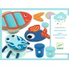 Djeco Gyurmaformázó készlet - Tengeri teremtményeim - Myseacreatures, 3–5 év, Többszínű