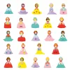 Djeco Matricázó képkészítés - Hercegnős - I love princesses, 3–5 év, Többszínű