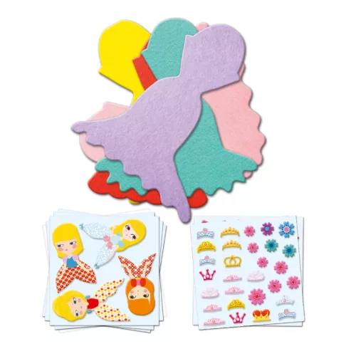Djeco Matricázó képkészítés - Hercegnős - I love princesses, 3–5 év, Többszínű