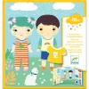 Djeco Matricás foglalkoztató - Öltöztető - Clothes, 3–5 év, Többszínű
