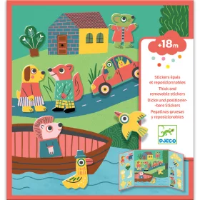 Djeco Matricás foglalkoztató - Állatokkal - Animals, 3–5 év, Többszínű