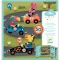 Djeco Matricás foglalkoztató - Autókázás - Cars, 3–5 év, Többszínű