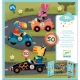 Djeco Matricás foglalkoztató - Autókázás - Cars, 3–5 év, Többszínű