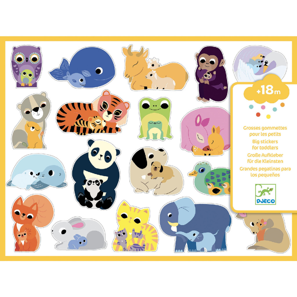 Matricák - Összetartozás - Coloured stickers mums and babies – fő nézet