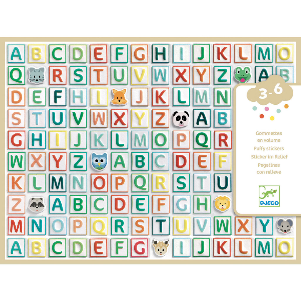 Matricák - Betűk - Alphabet stickers – fő nézet