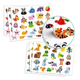 Djeco Matricák - Bébi állatok - Baby animals, 0–2 év, Többszínű
