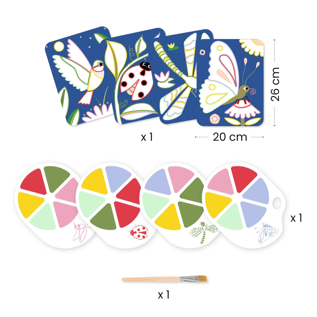 Palettafestés - Röpködők - Palette painting - Creepy crawlies – alternatív kép 2