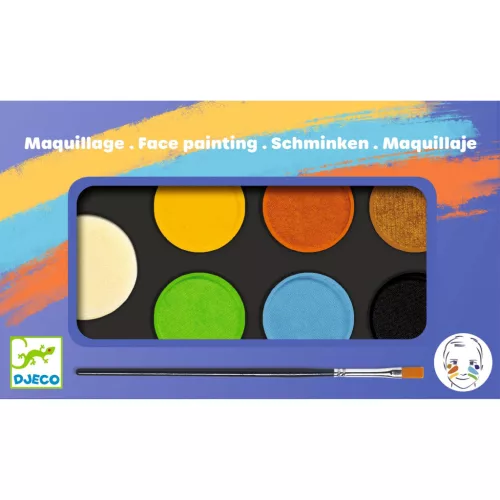 Djeco Arcfesték - 6 természet szín - Palette 6 colours - Nature, 3–5 év, Többszínű