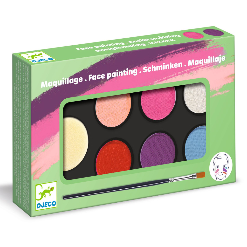 Arcfesték - 6 élénk szín - Palette 6 colours - Sweet – fő nézet