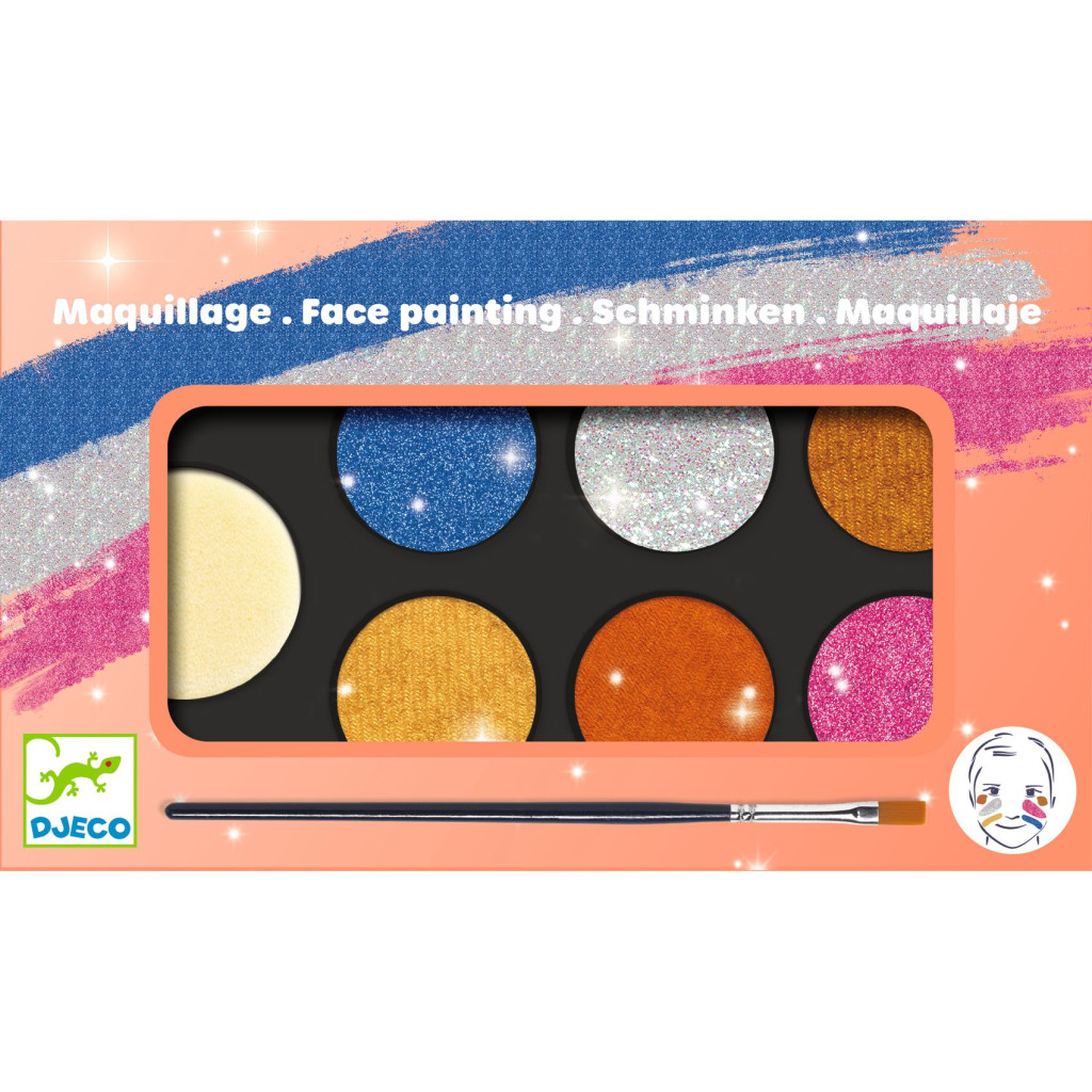 Arcfesték - 6 fémes szín - Palette 6 colours - Metallic – alternatív kép 2