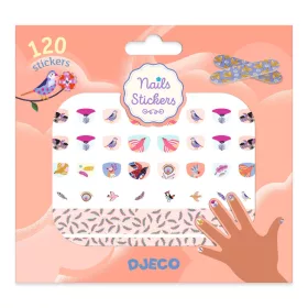 Djeco Körömmatricák - Madarak és tollak - Feathers, 3–5 év, Többszínű