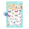 Djeco Tetováló matricák - Álompillangók - Dream butterflies, 3–5 év, Többszínű