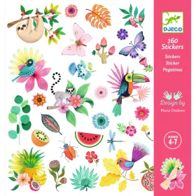 Djeco Matricák - Édenkert - Paradise, 3–5 év, Többszínű