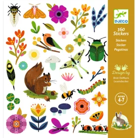 Djeco Matricák - Kertlakók - Garden, 3–5 év, Többszínű