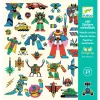 Djeco Matricák - Robotok - Robots, 3–5 év, Többszínű