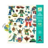 Djeco Matricák - Robotok - Robots, 3–5 év, Többszínű