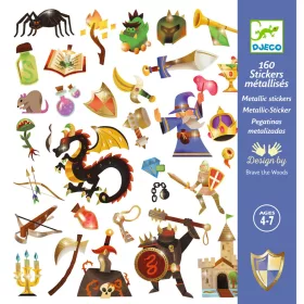 Djeco Matricák - Középkori fantáziavilág - Medieval fantasy, 3–5 év, Többszínű