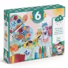 Djeco Kreatív műhely - 6 technika 1 dobozban - Állat élet - Animal houses, 3–5 év, Többszínű