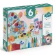 Djeco Kreatív műhely - 6 technika 1 dobozban - Állat élet - Animal houses, 3–5 év, Többszínű