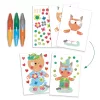 Djeco Kreatív műhely - 6 technika 1 dobozban - Állat élet - Animal houses, 3–5 év, Többszínű