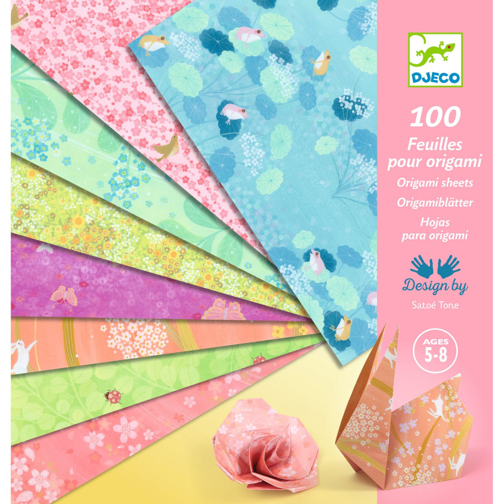 Origami 100 lapos készlet - Tavasz, 10 x10 grafikával - Haru – fő nézet