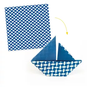 Djeco Origami 100 lapos készlet - Nyár, 10 x10 grafikával - Natsu, 3–5 év, Többszínű