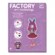 Djeco E-textil műhely - Nyuszilány kitűző - Brooch - Bunny girl, 3–5 év, Többszínű