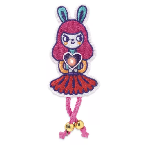 Djeco E-textil műhely - Nyuszilány kitűző - Brooch - Bunny girl, 3–5 év, Többszínű