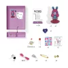 Djeco E-textil műhely - Nyuszilány kitűző - Brooch - Bunny girl, 3–5 év, Többszínű