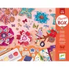 Djeco Kreatív műhely - 6 technika 1 dobozban - Virágos kert - Flower Box, 3–5 év, Többszínű