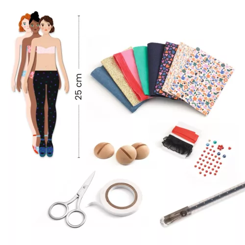 Djeco Divattervező műhely - Mara kollekciója - Fashion by Marie, 3–5 év, Többszínű