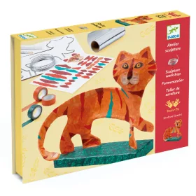 Djeco Művészeti műhely - Szoborkészítés - A tigris - The tiger, 3–5 év, Többszínű
